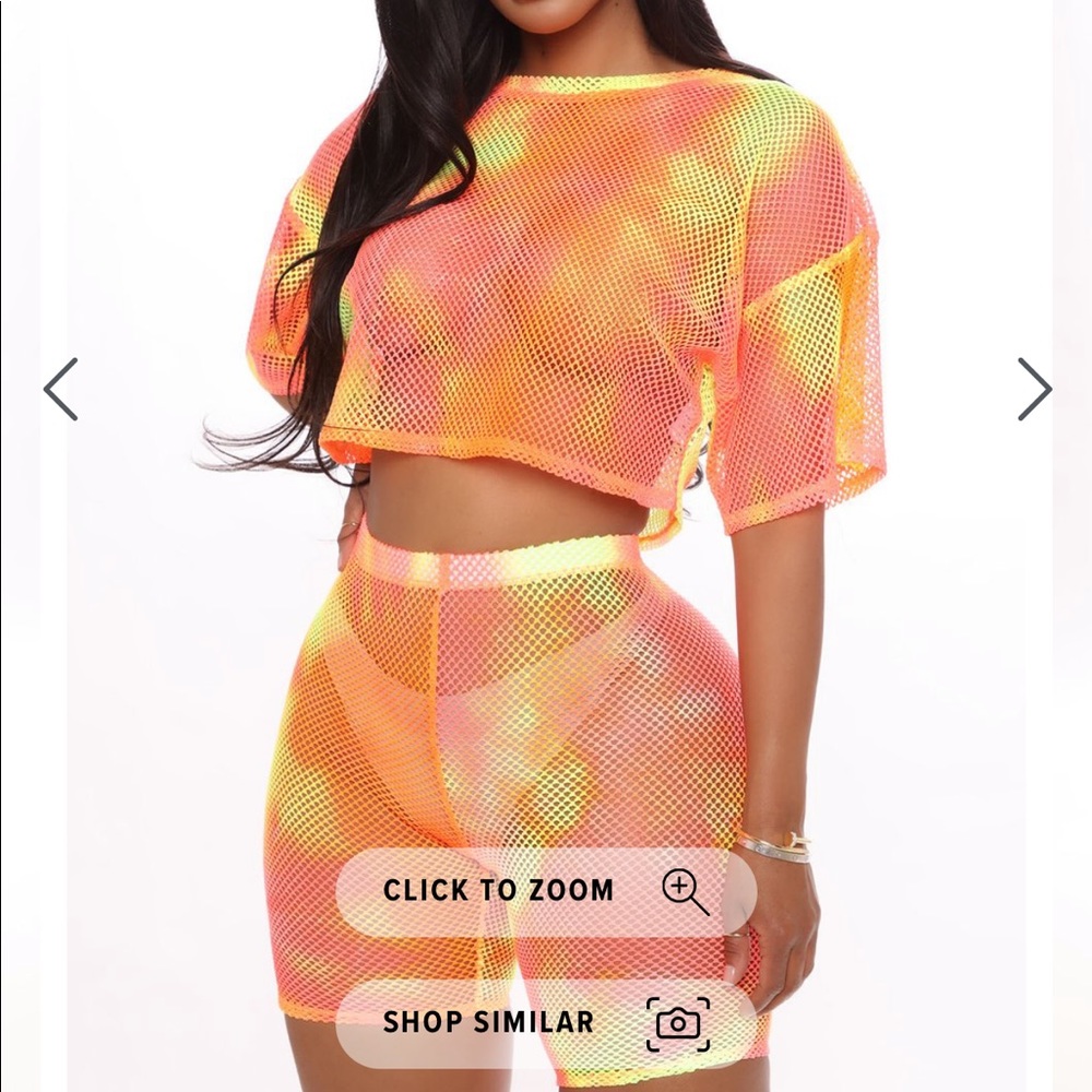 Tye Dye Biker Short Set